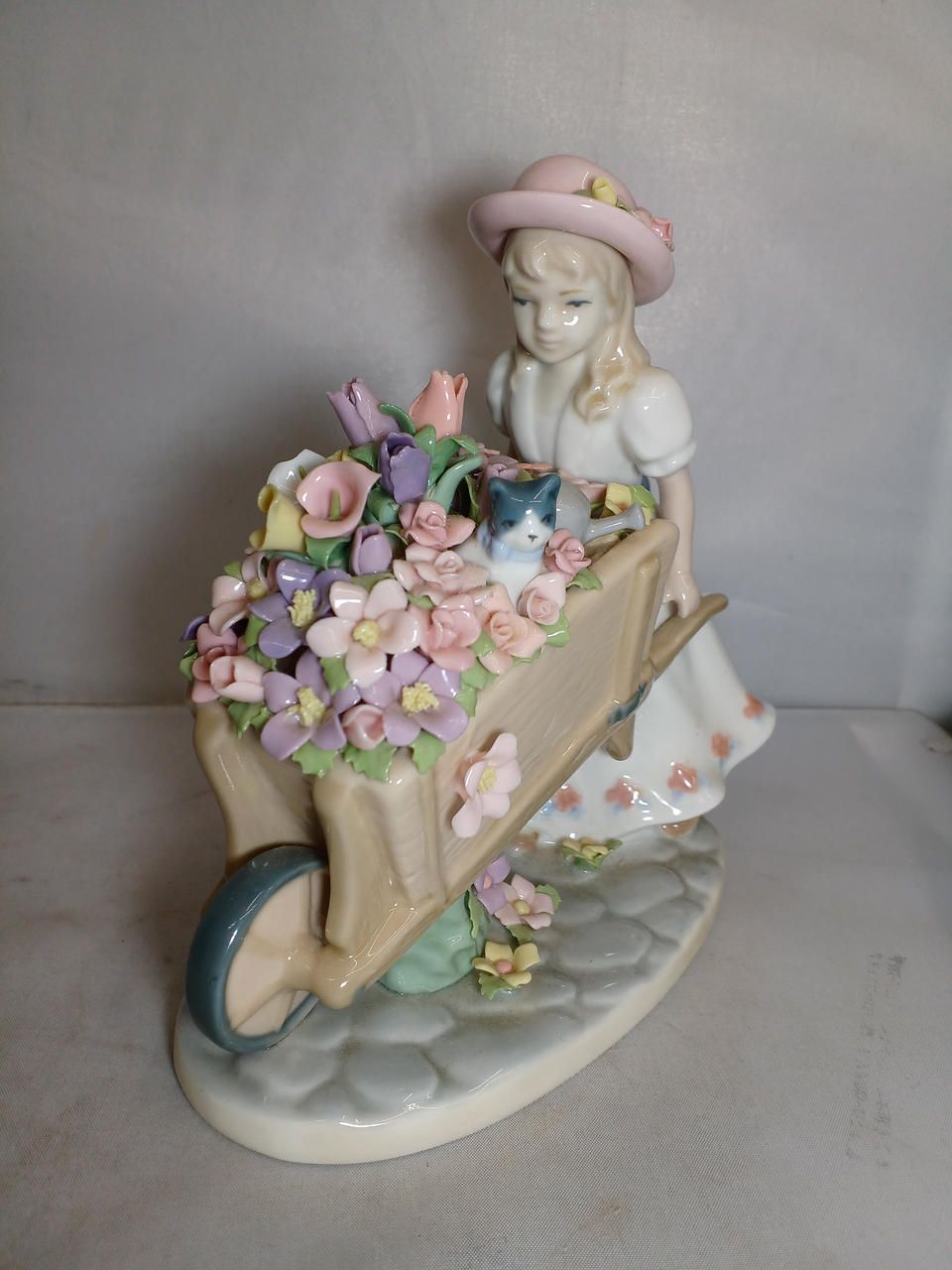 LLADRO 花車と少女 【LLADRO Float and Girl】 リヤドロ 花車を押す