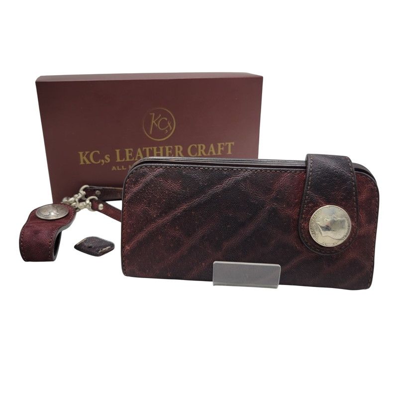 KC S ケーシーズ CONCHO＆WALLET CHAIN ELEPHANT LEATHER BIKERS WALLET コンチョ ウォレットチェーン バイカーズウォレット 長財布 200-250628-as-05-izu