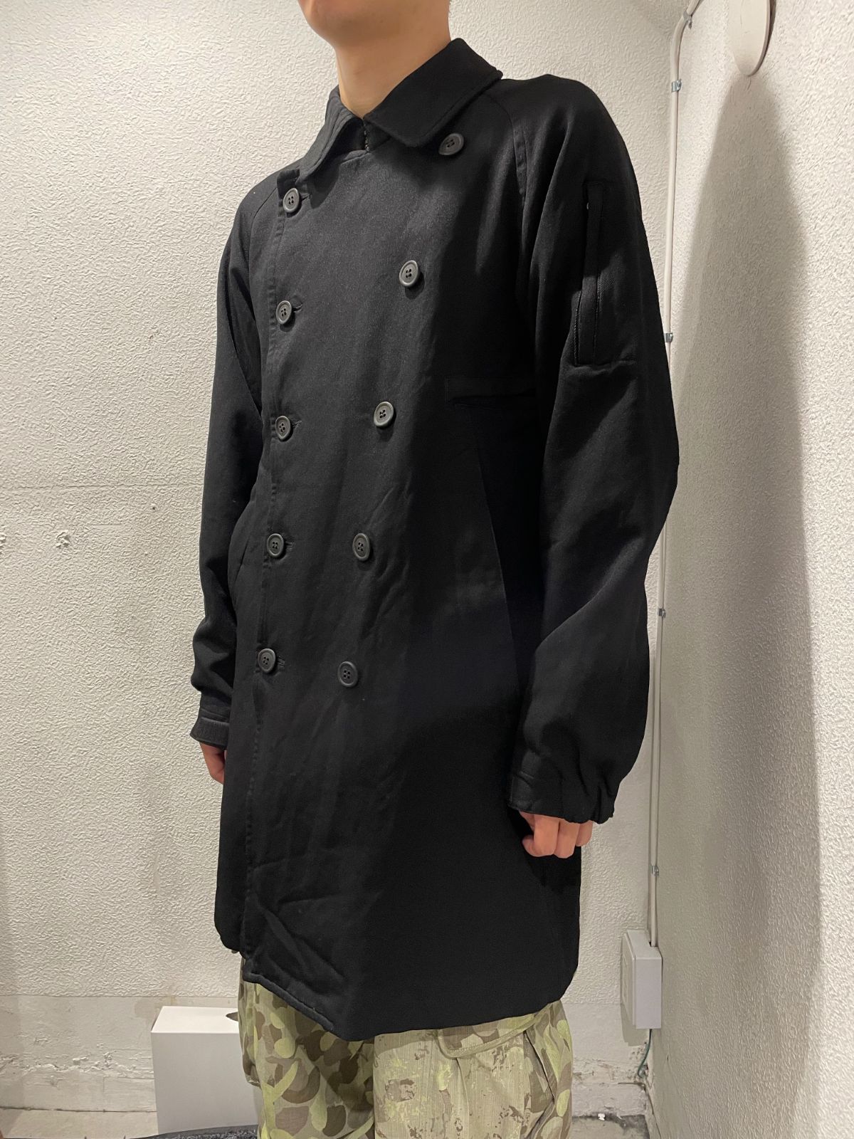 COMME des GARCONS HOMME PLUS コムデギャルソン オムプリュス コットンポリ縮絨トレンチコート　【表参道t】