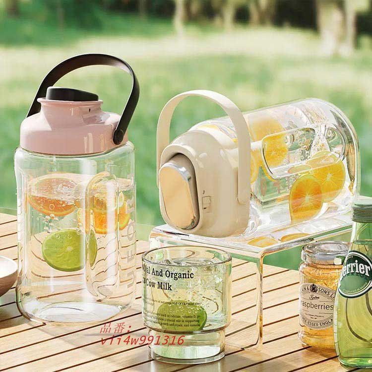 お茶入れ 2.2L 麦茶ポット お茶ポット 蛇口付き 横置き 冷蔵庫ポット 3.5L