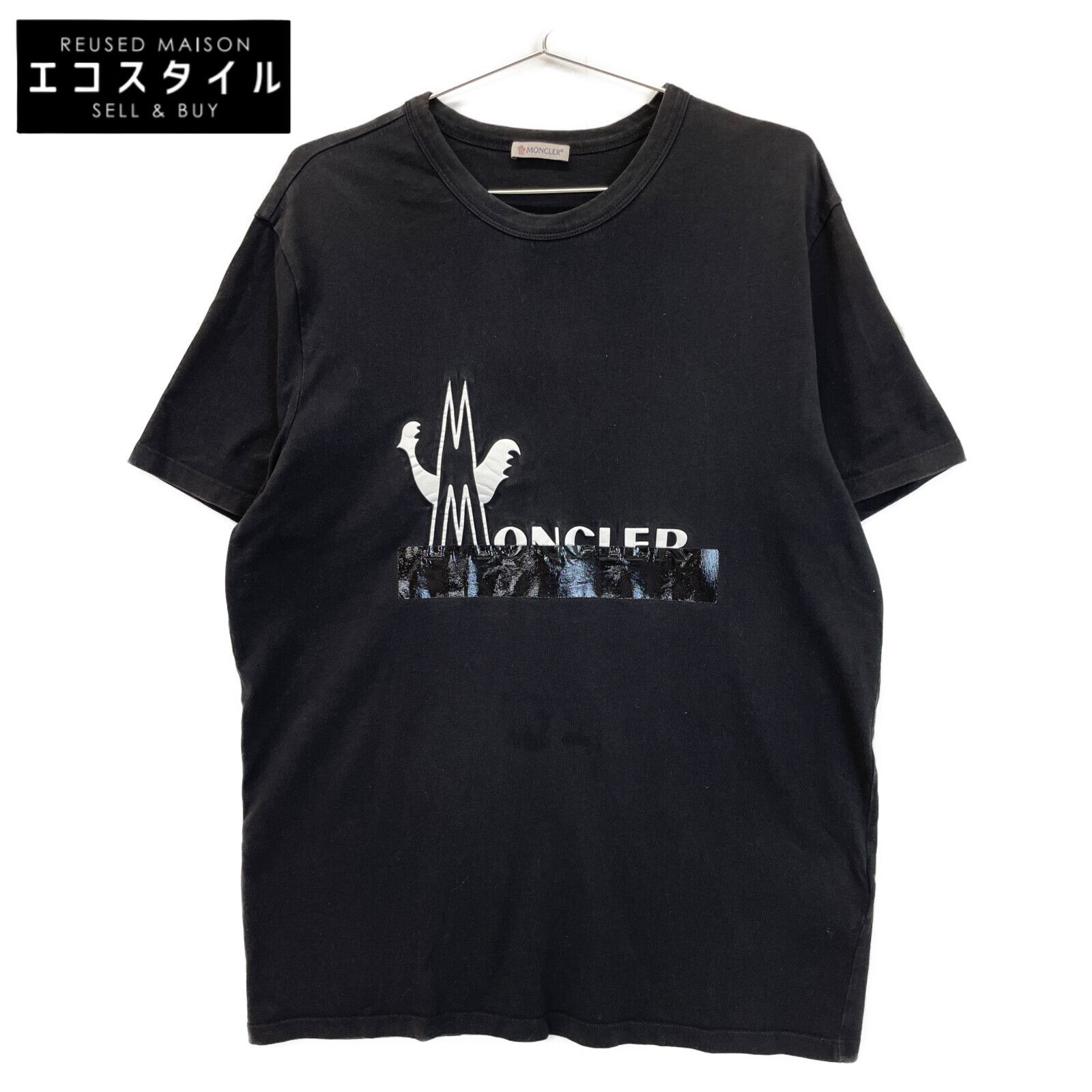 MONCLER モンクレール ブラック Tシャツ XL - メルカリ