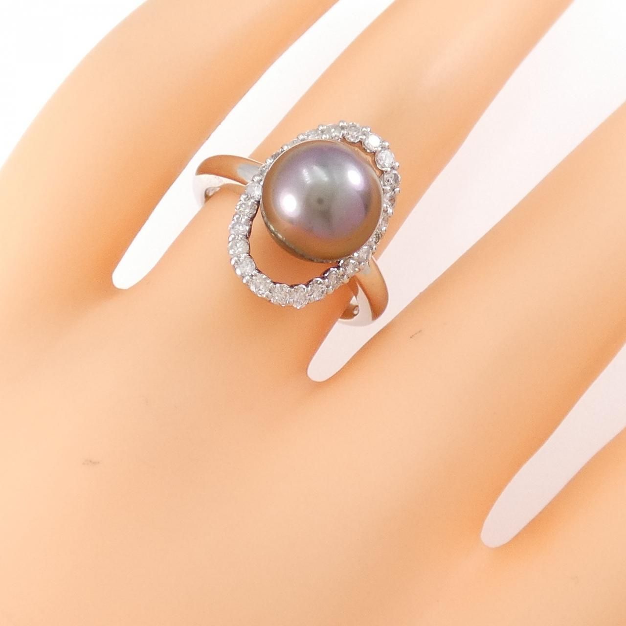 PT900 黒蝶パール リング 9.7mm - メルカリ 