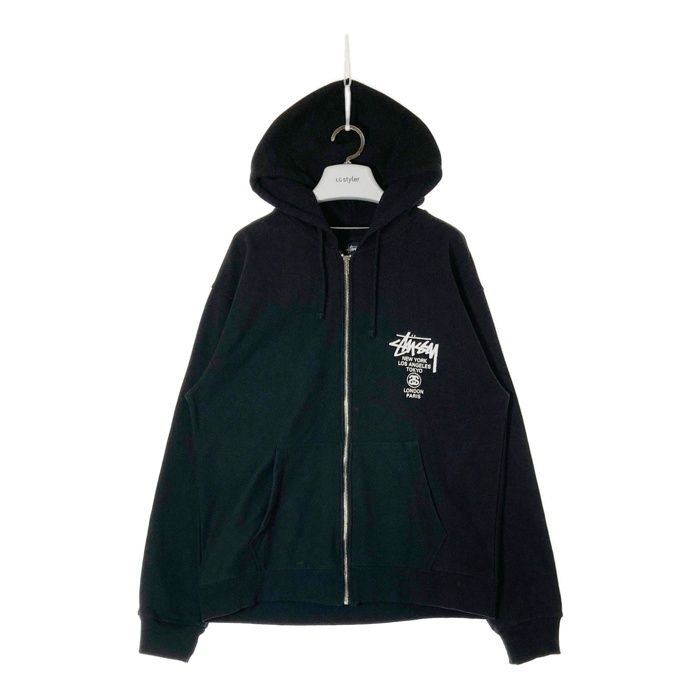 STUSSY ワールドツアー パーカー 旧タグ STUSSY ステューシー プルオーバー パーカー World Tour(stussy