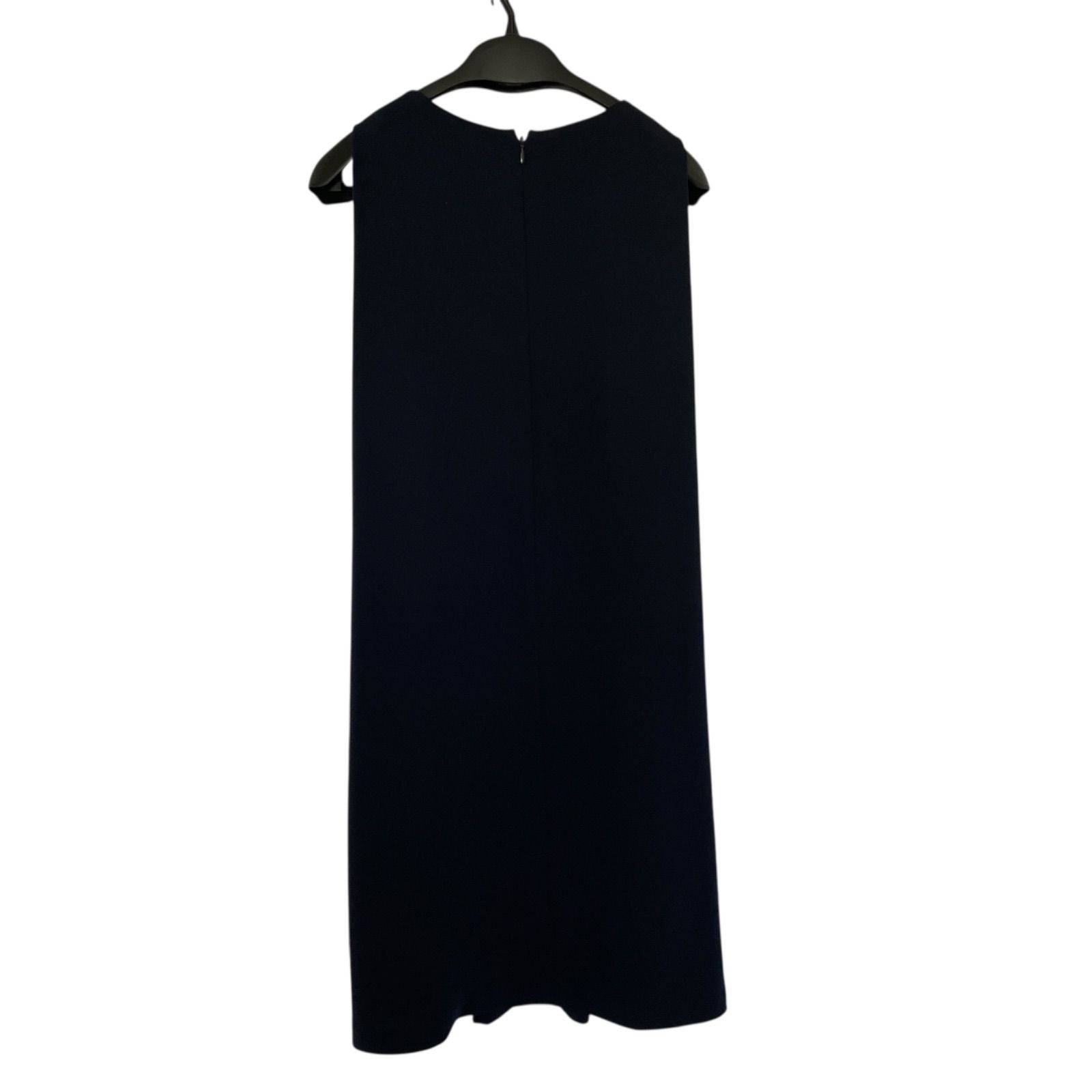 【9】FENNEL ♡ ノースリーブ ワンピース モノトーン 美品 TR7 FENNEL フェンネル ノースリーブ ワンピース 9号 バイカラー