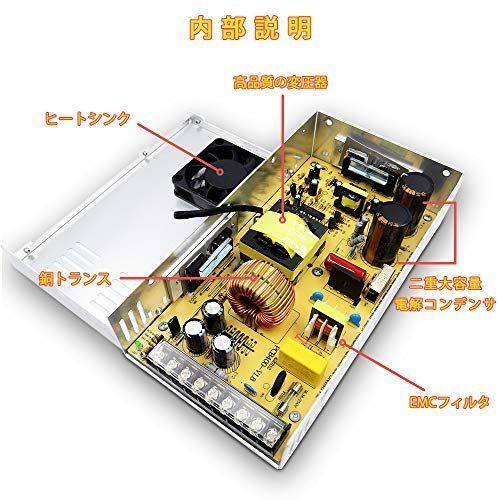 Nike バスケットボールシューズ 001 ホワイト/ピンク 25.5cm LETOUR スイッチング電源 直流安定化電源12V 30A 360W 過負荷…