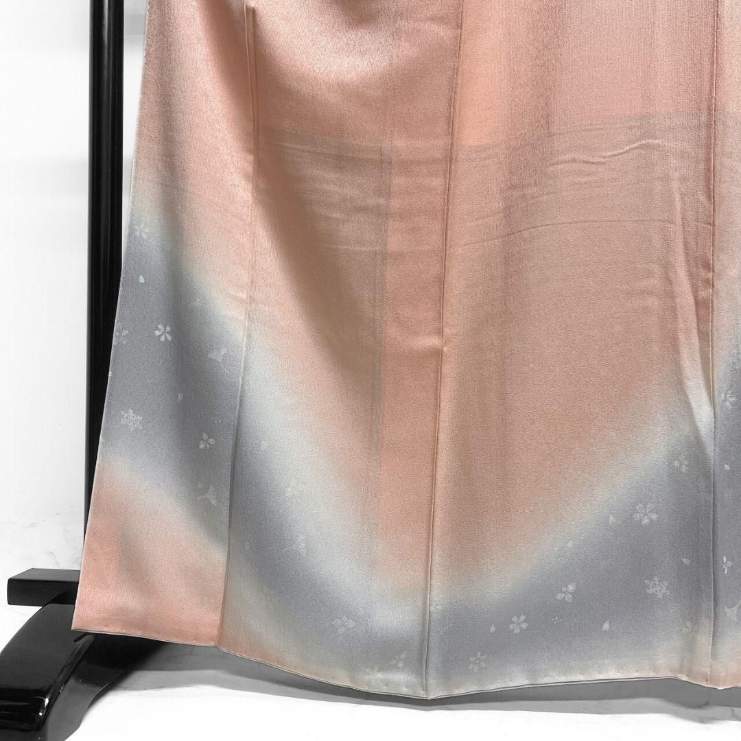 吹き寄せ模様 雪の結晶 銀杏 花びら 付け下げ 着物 021a p - メルカリ 