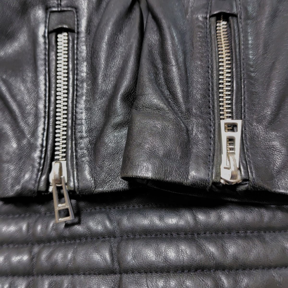 Zadig-Voltaire ザディグエヴォルテール ライダースジャケット サイズS レディース - 黒 長袖 レザー 中綿 秋 冬 SIROKUMA-CORPORATION_COM