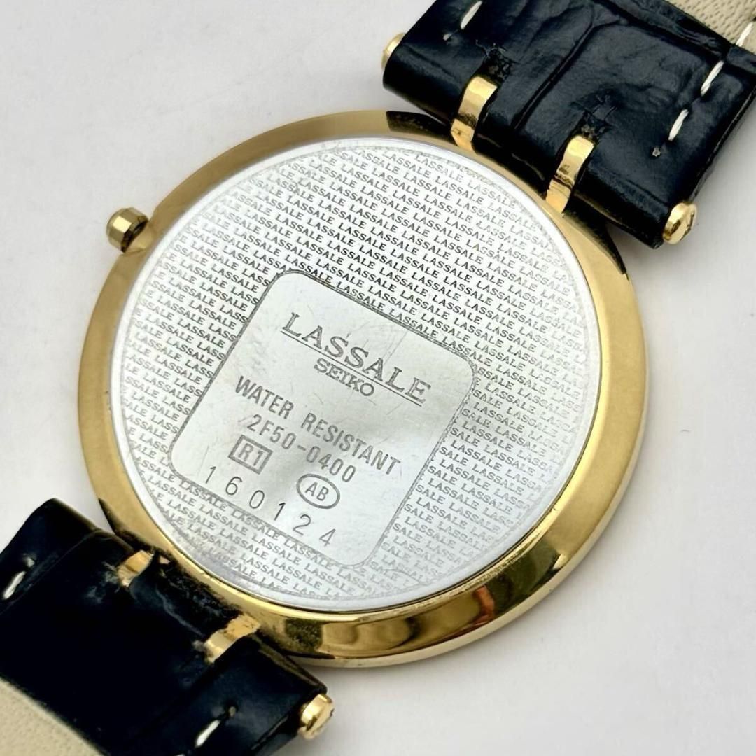 新品電池】SEIKO セイコー LASSALE ラサール メンズ ゴールド 腕時計