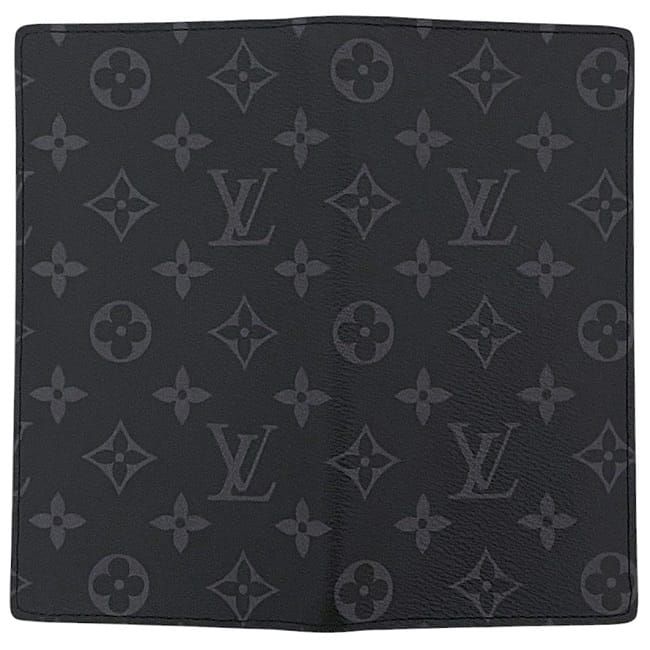 ルイ ヴィトン 二つ折り 長財布 ポルトフォイユ ブラザ ブラック  