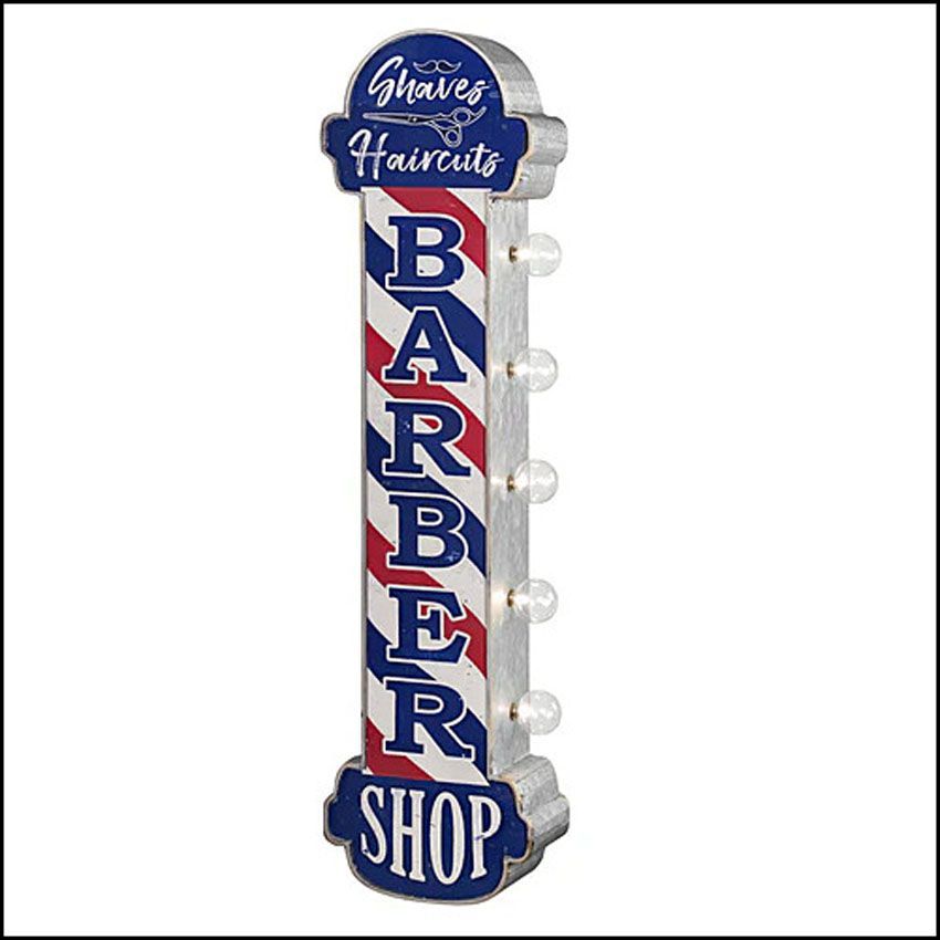 オフ ザ ウォール LED サイン BARBER SHOP 散髪屋 バーバーショップ LED Sign