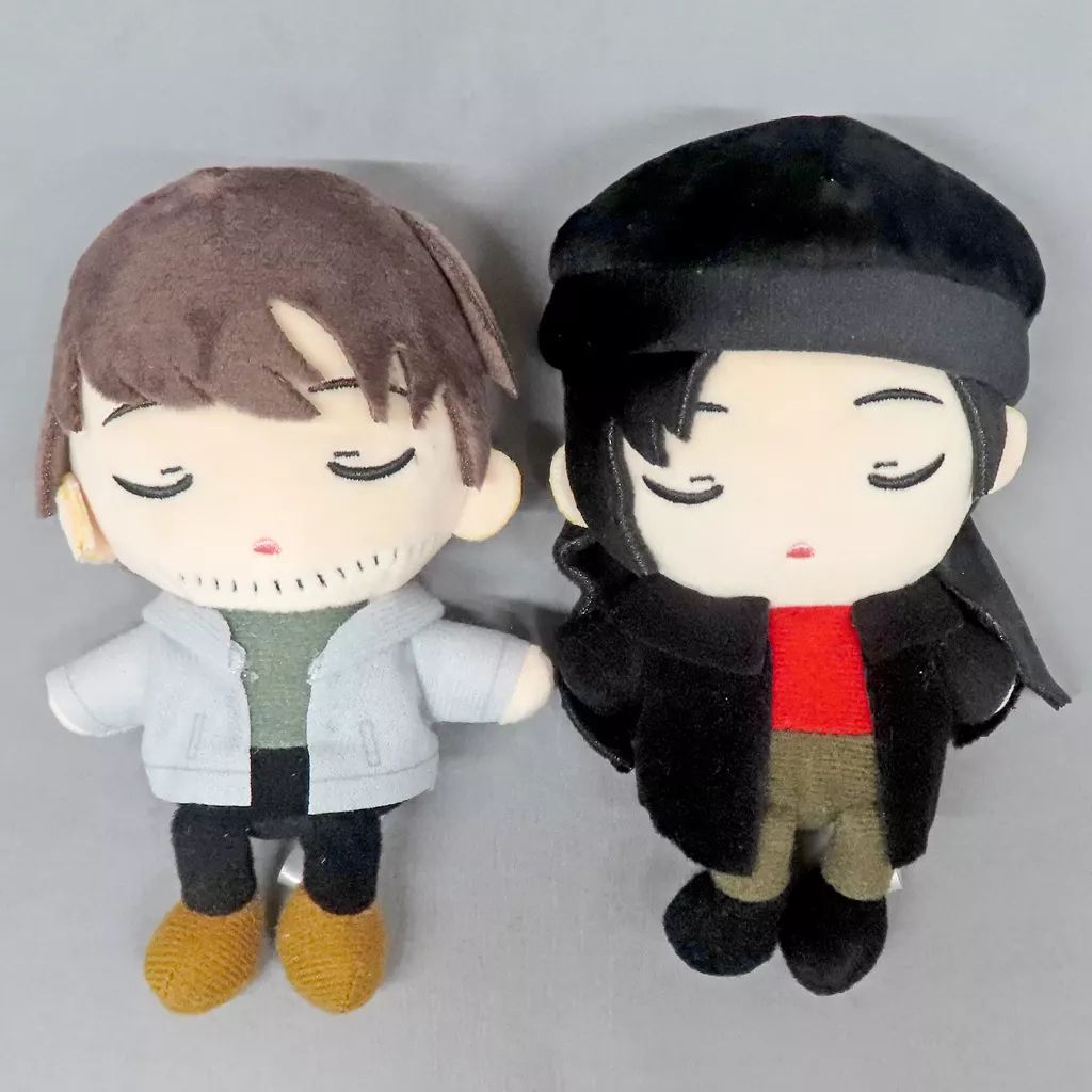 中古】キーホルダー ライ＆スコッチ おすわりぬいぐるみセット