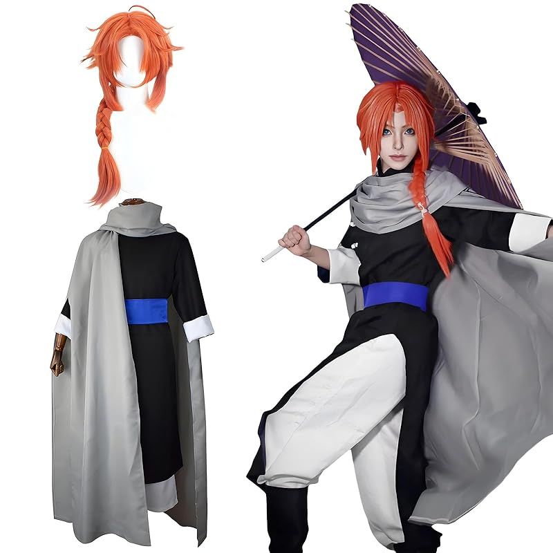 神併良品] 神威 コスプレ ウィッグ付き 夜兎族 銀魂 コスプレ