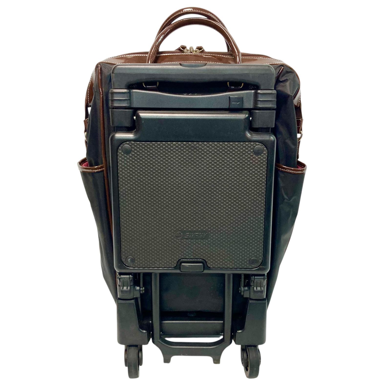 スワニー 椅子付き キャリーバッグ 中古良品 座れる キャリー