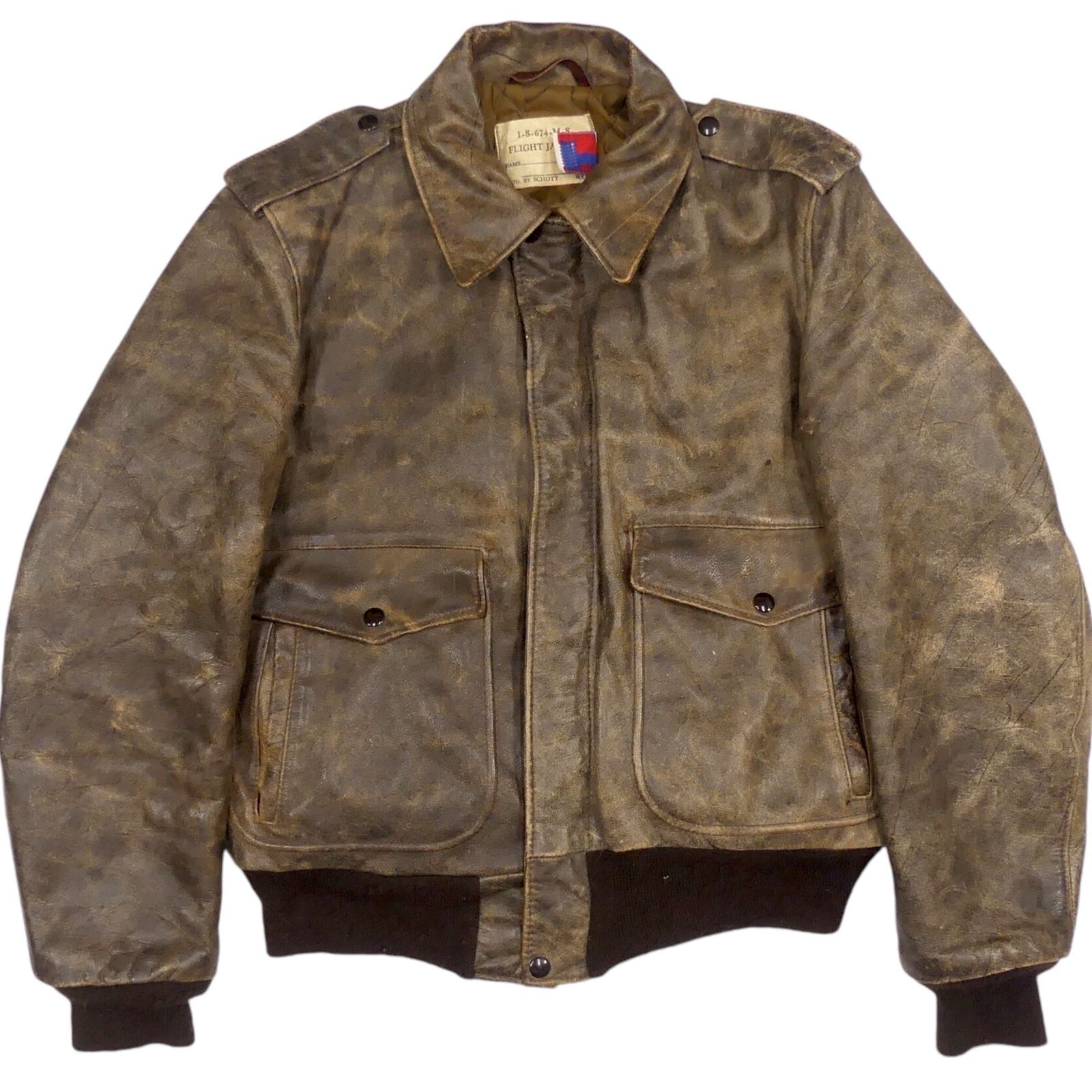 70s schott G1 フライトジャケット schott ショット ヴィンテージ 70s～80s G-1 レザー フライト
