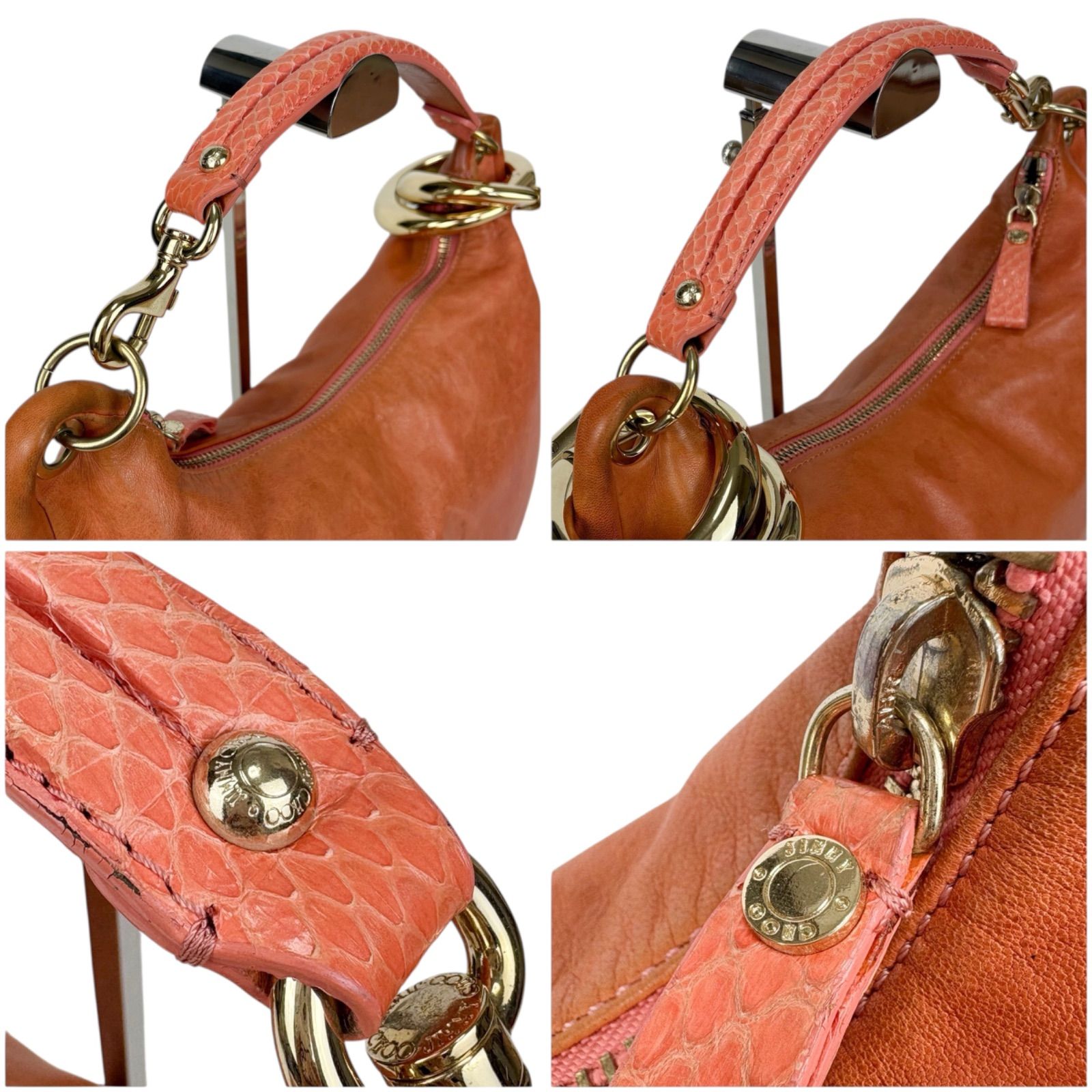 良品　JIMMY CHOO ジミーチュウ　ワンショルダー　スカイバッグ 良品 JIMMY CHOO ジミーチュウ ワンショルダー スカイバッグ レディース