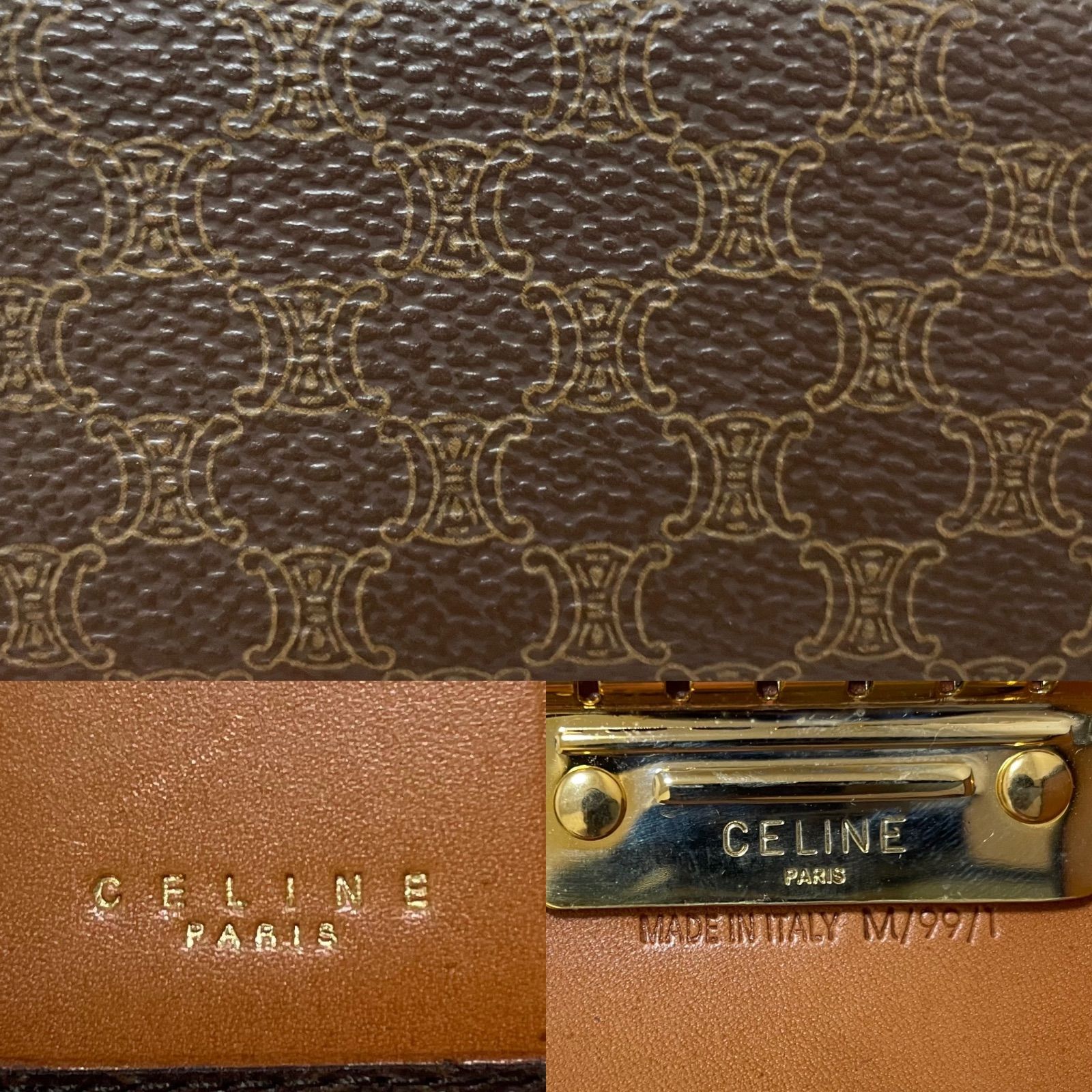 CELINE マカダム柄 キーケース 箱付き