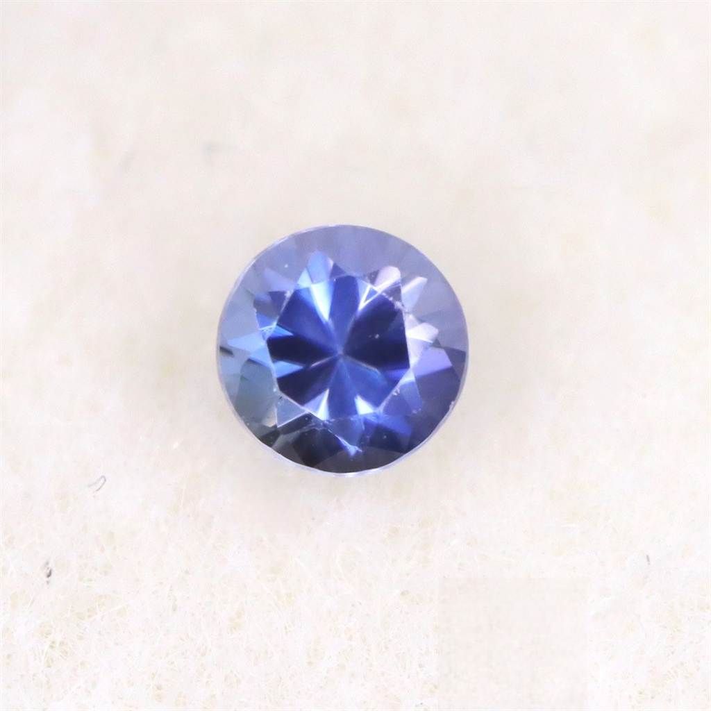 ベニトアイト 2.2mmラウンドカット ルース type. A 0.05ct 石 榎本通商23255