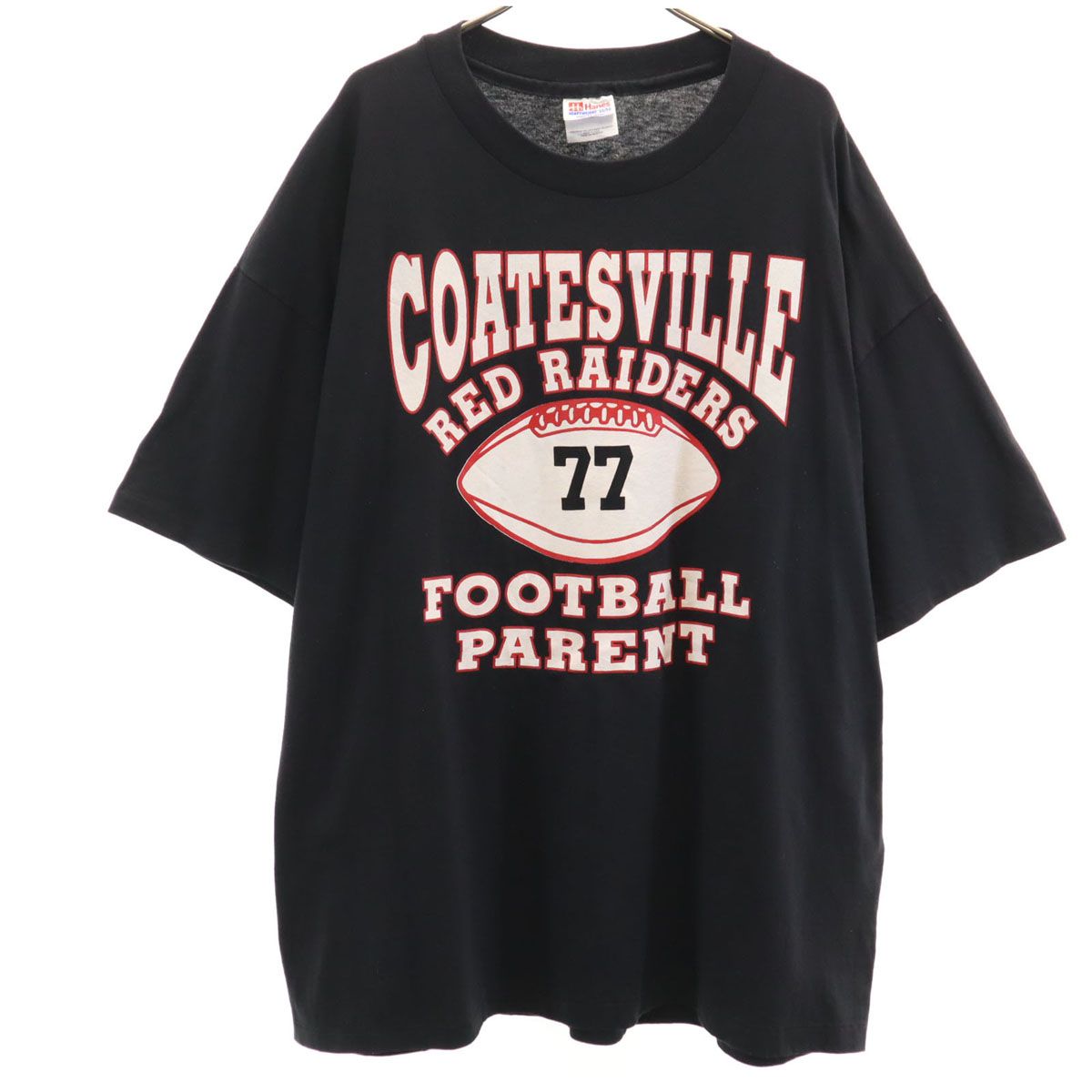 Hanes ヘインズ 90s USA製 オールド フットボール COATESVILLE RED 