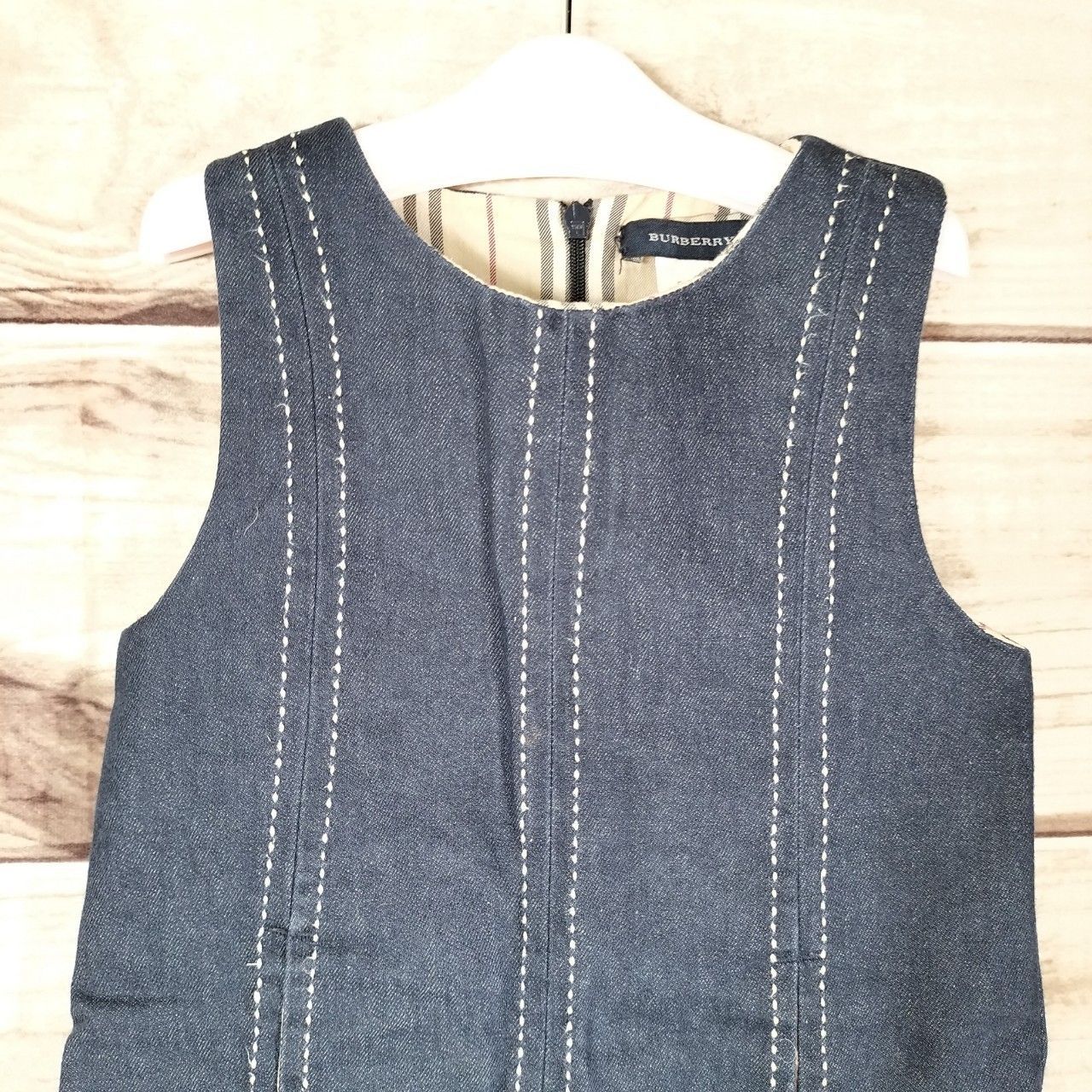 BURBERRY ノースリーブワンピース 100cm 美品 BURBERRY バーバリー キッズ 子供服 子供用 ノースリーブ