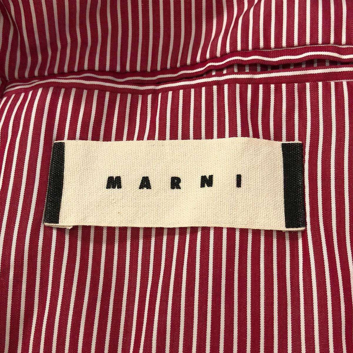 MARNI マルニ 2Bコットンテーラードジャケット  ネイビー 50