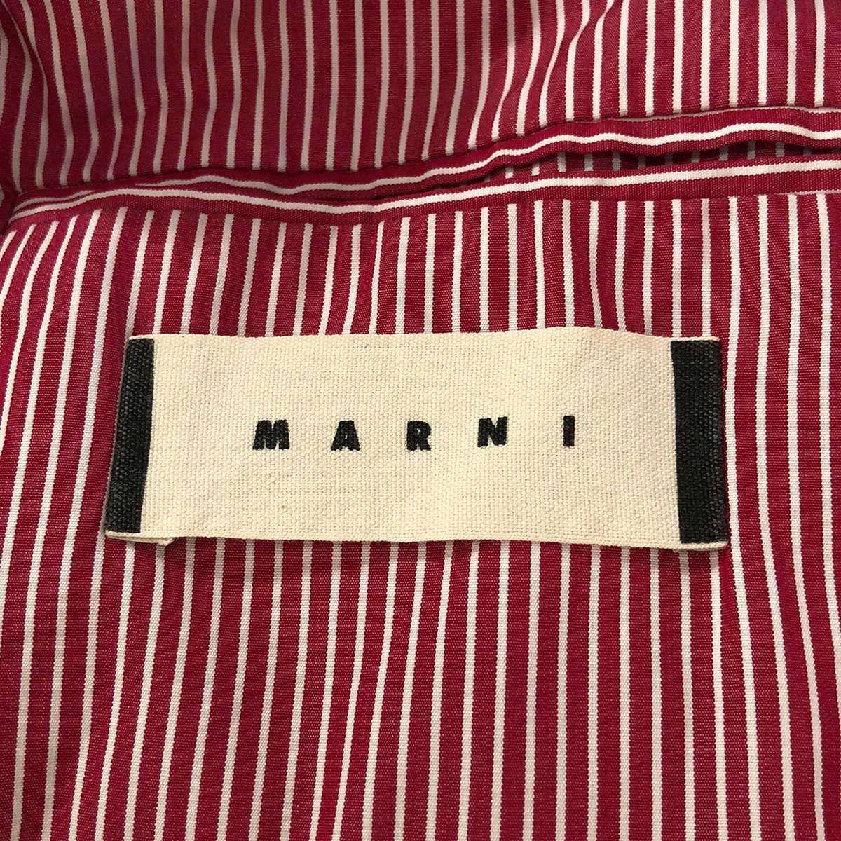 MARNI マルニ 2Bコットンテーラードジャケット ネイビー 50