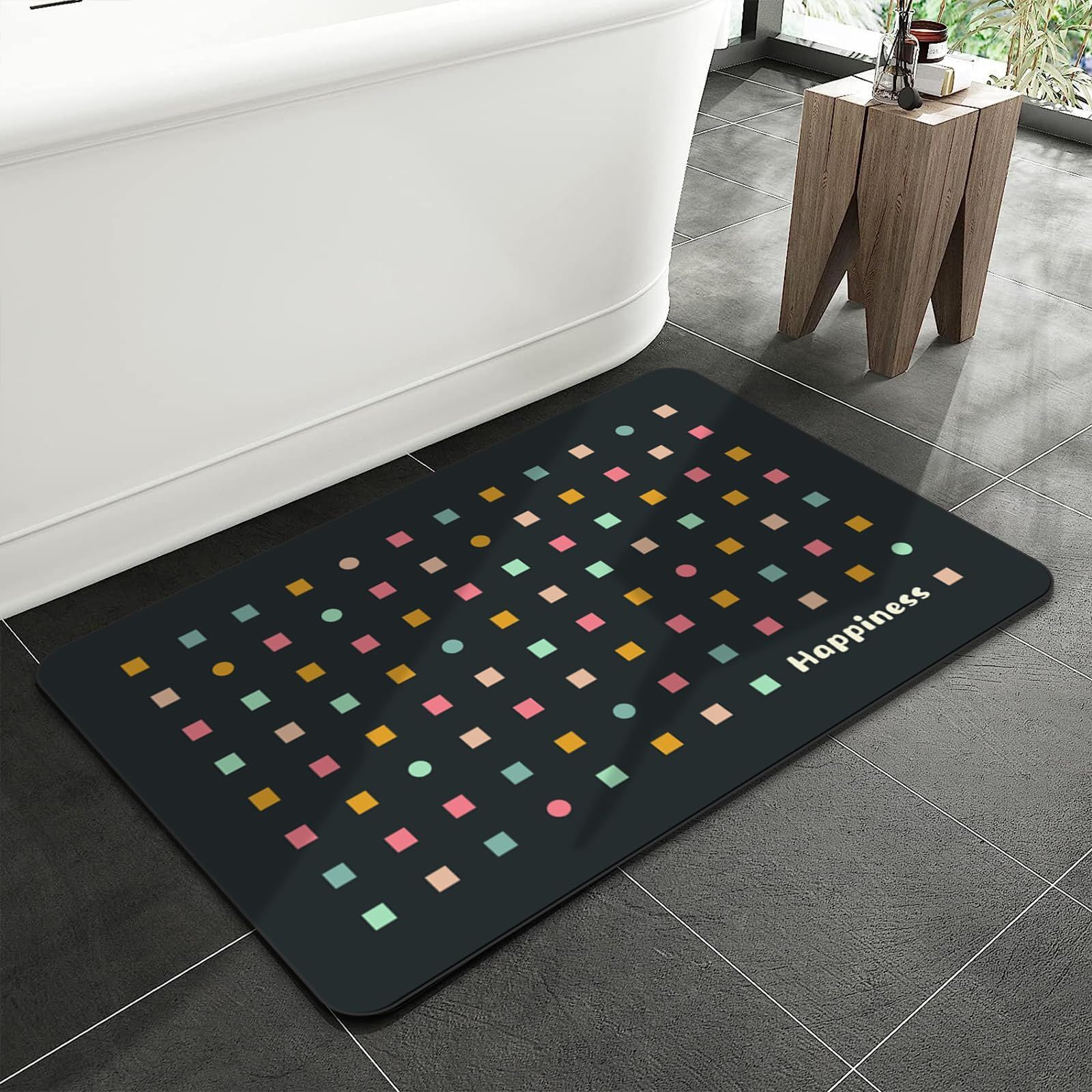 【超お買い得！】 バスマット 超吸水速乾 割れない 軽い ソフトバスマット 40×60cm 洗える 吸水マット 衛生的 珪藻土 より軽くて