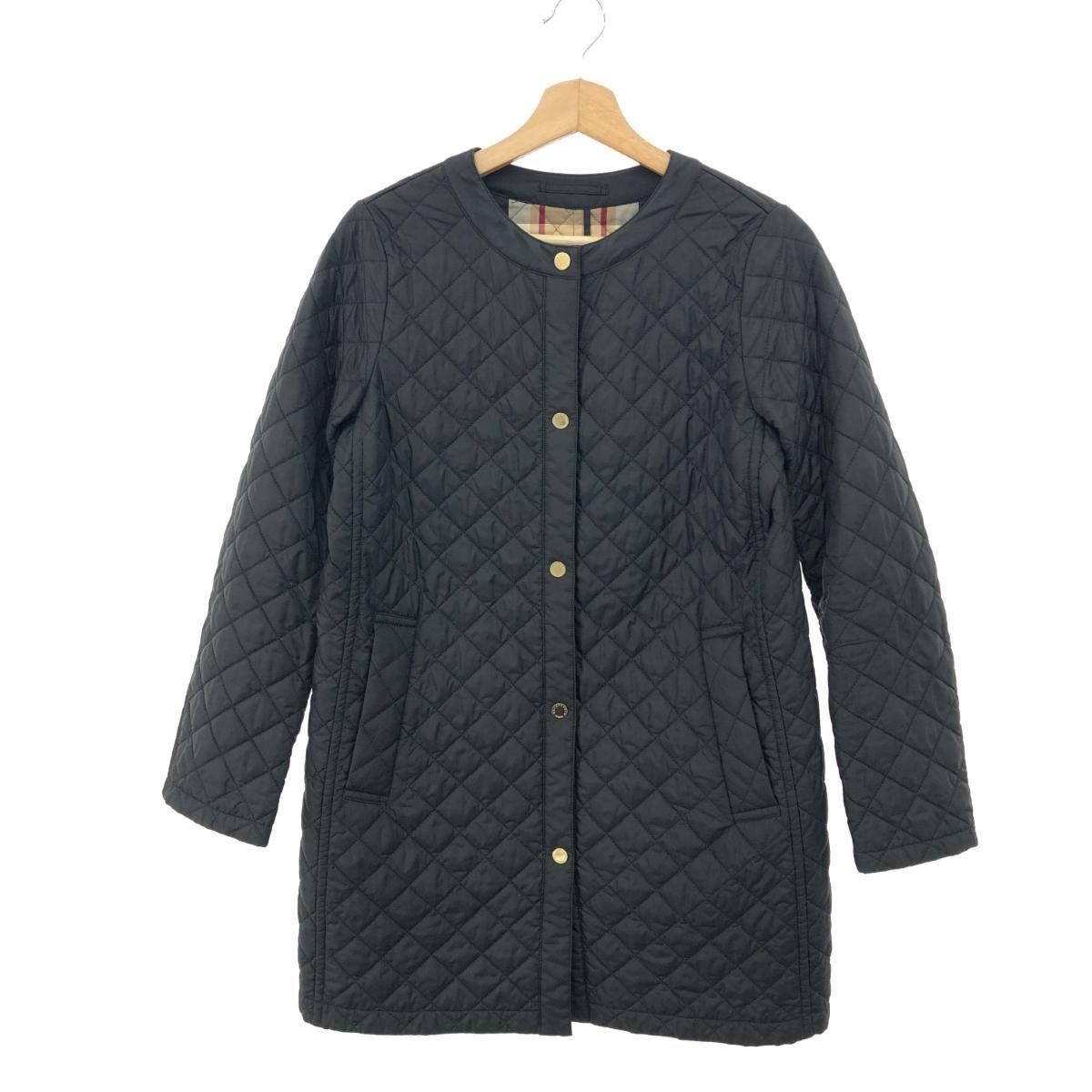 極美品♡マッキントッシュ キルティングコート チェック 2way　フード着脱可 FFEIN(フェイン)】2WAYスタンドトラッカージャケット