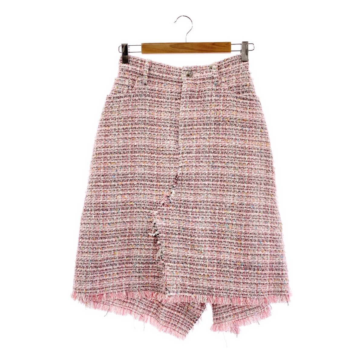 MADISON BLUE | マディソンブルー | 5POCKET REMAKE A-LINE SK F.TWEED ツイード スカート | 01 S | ピンク | レディース