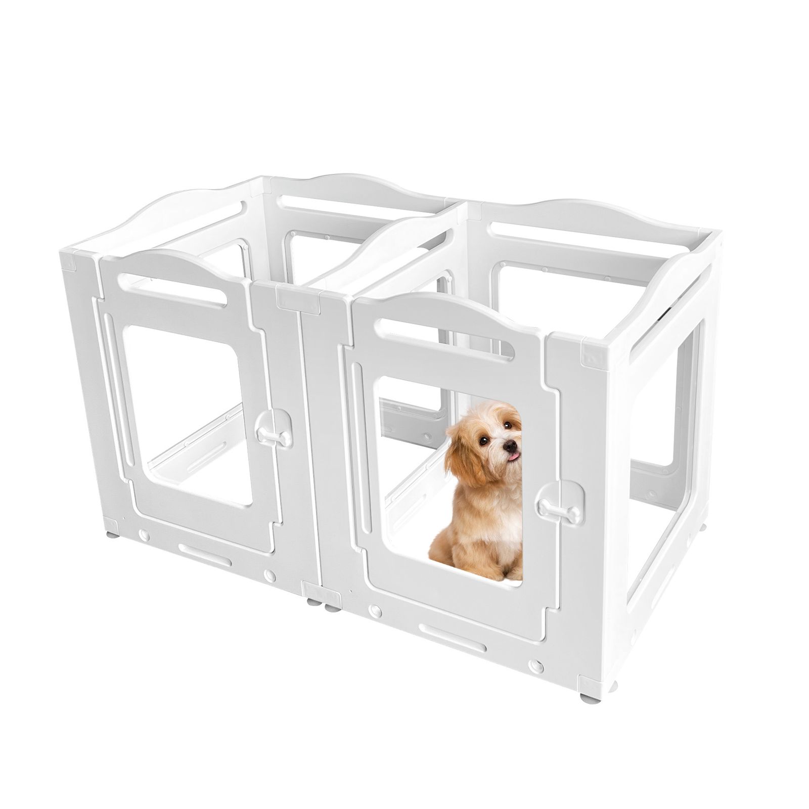 38％割 サークル 犬 ドッグサークル ペットサークル ドア付き 7枚セット 小型犬 中型犬 ケージ 犬用品 犬 犬用 老犬 シニア 滑り止め付き 多頭飼い 方形 広々 連結 丈夫 拡張 頑丈 ペット用ケージ ペットフェンス 簡単組立 N504P18