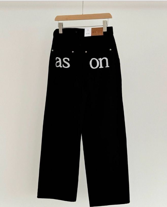 as on ason アズオン SMOG WIDE PANTS スモッグ パンツ デニムパンツ 韓国 人気