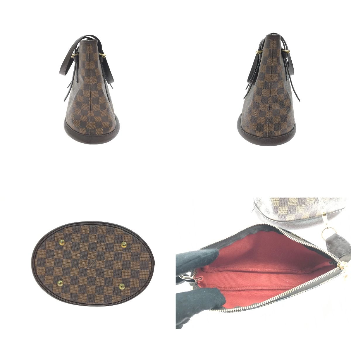 ▽▽LOUIS VUITTON ルイヴィトン トートバッグ バケット ポーチ付 