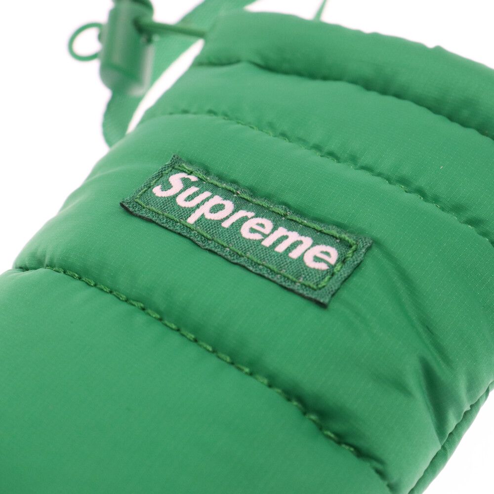 SUPREME (シュプリーム) 22AW Puffer Neck Pouch パファー ネック ポーチ グリーン - メルカリ