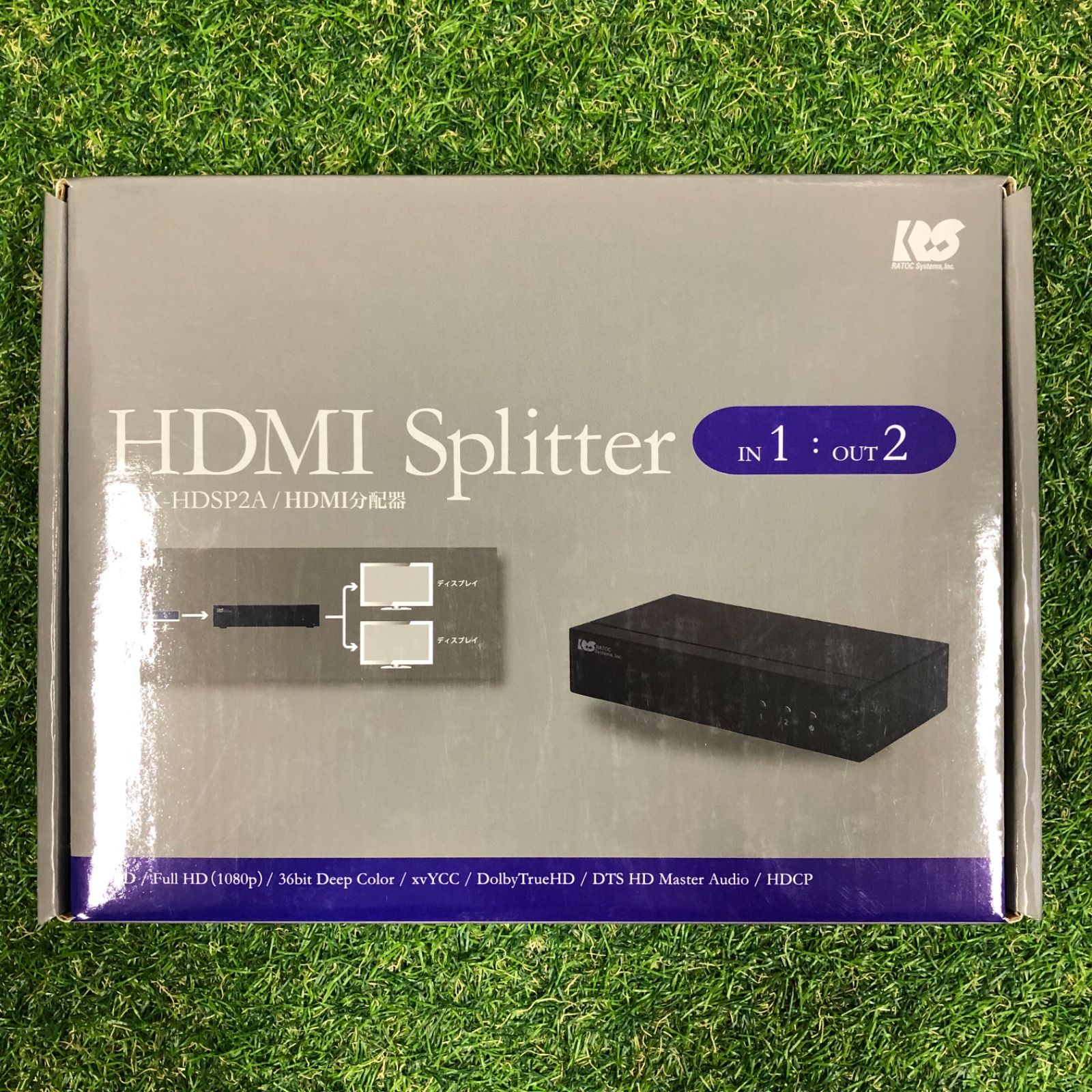 ラトックシステム REX-HDSP2A 3D対応1入力2出力 HDMI分配器[REXHDSP2A