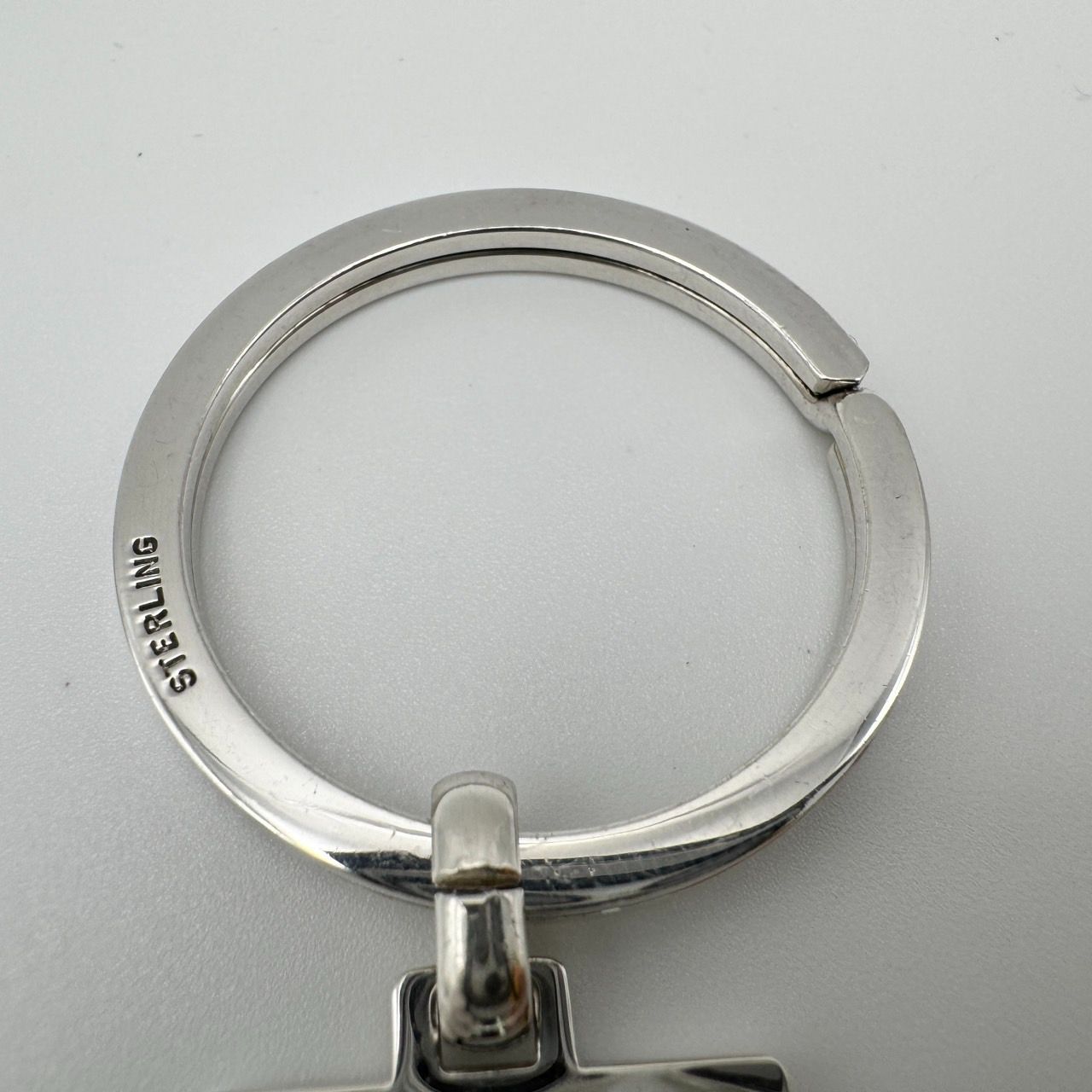 希少 良品 TIFFANY&Co. ティファニー キーリング Tロゴ