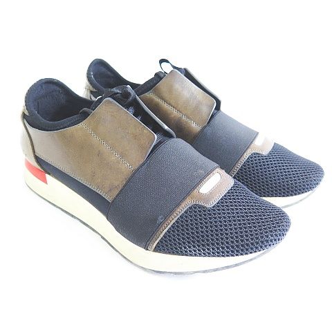 バレンシアガ BALENCIAGA レースランナー スニーカー 40 ブラック 