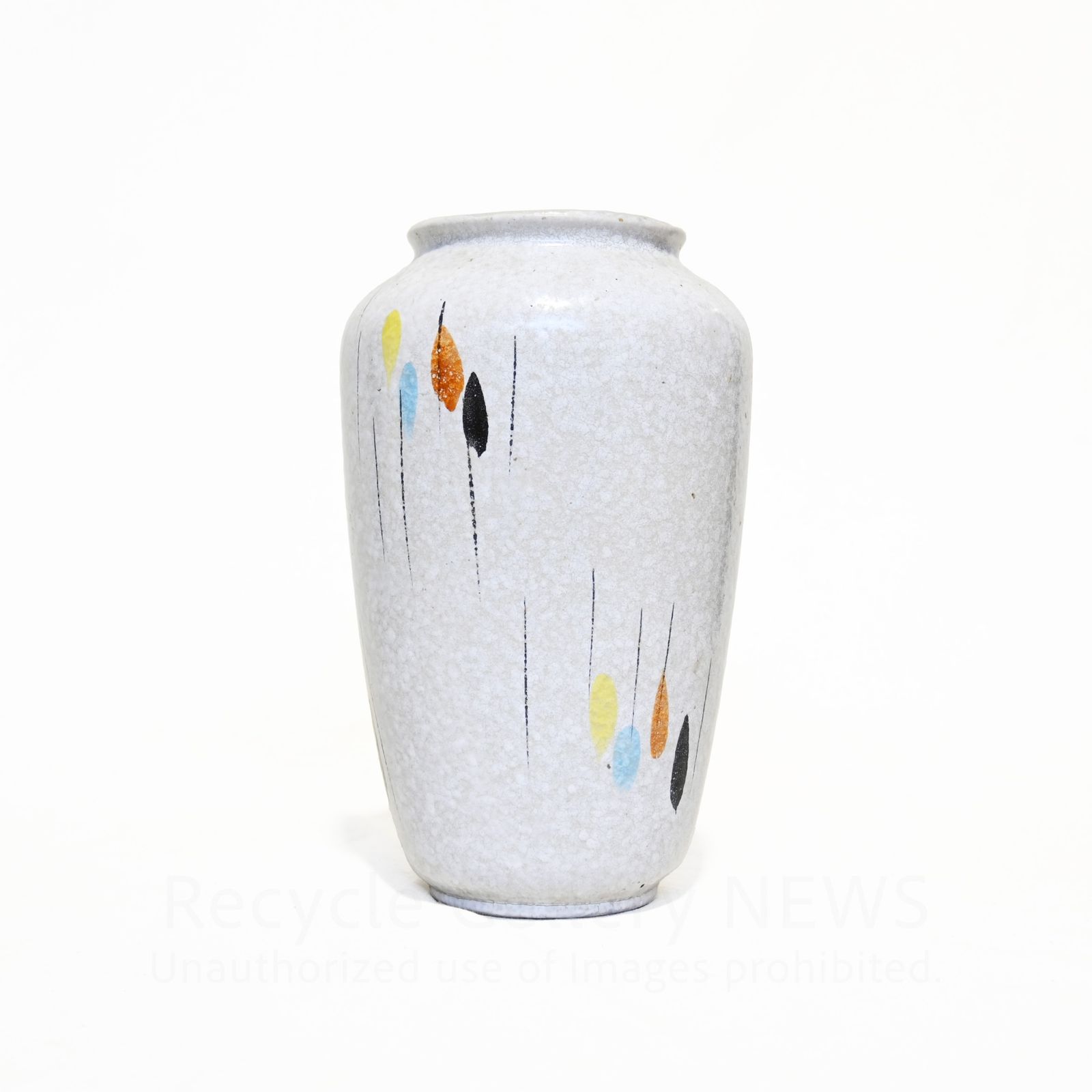 ● 西ドイツ製 花瓶 レインドロップ柄 推定1950〜60年代