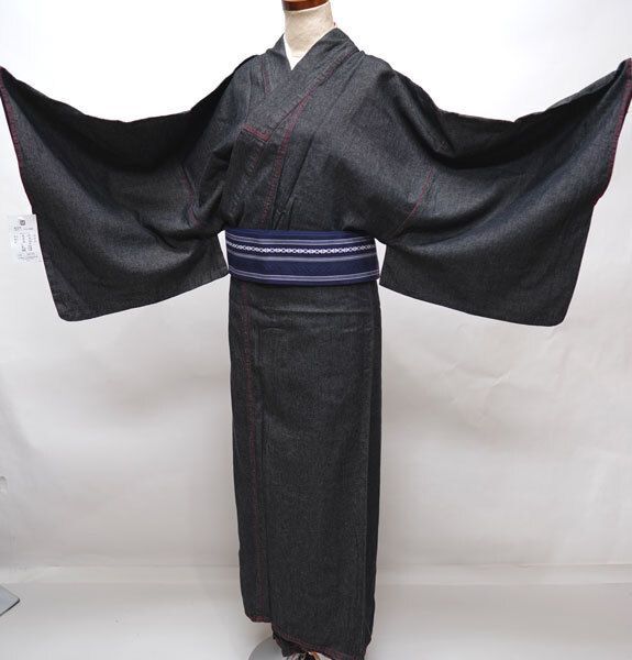 お振袖フルセット 7点セット 黒 ラインストーン 正絹 美品 成人式 最