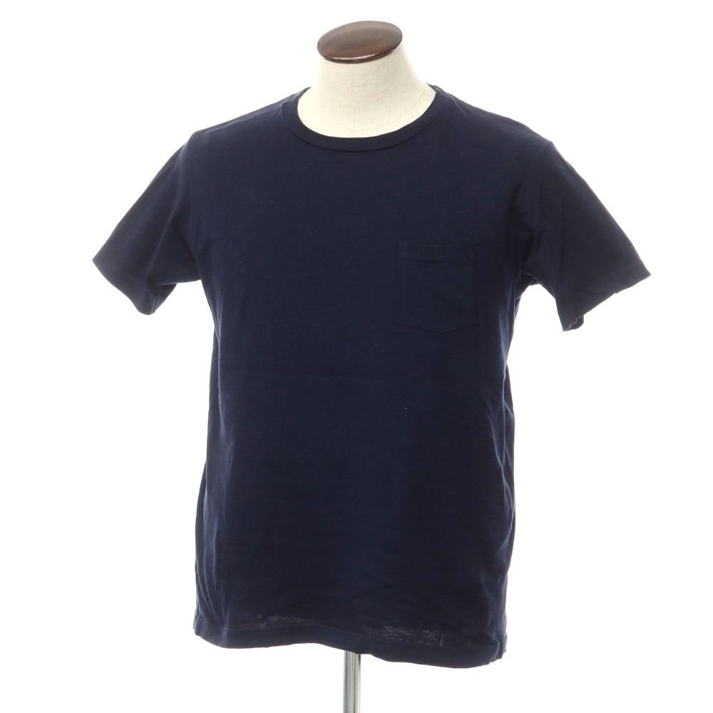 【中古】フィルメランジェ FilMelange SUNNY コットン クルーネック 半袖Ｔシャツ ネイビー【サイズ5】【メンズ】