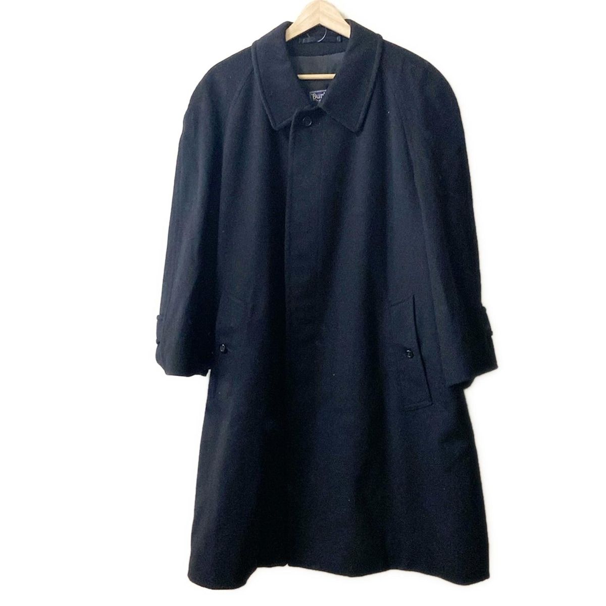 Burberry s バーバリーズ コート メンズ - 黒 長袖|アルパカ混|秋|冬
