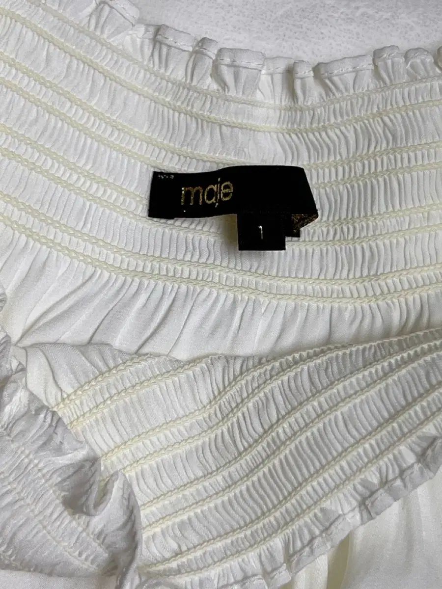 maje マージュ 白 ブラウス サイズ 1
