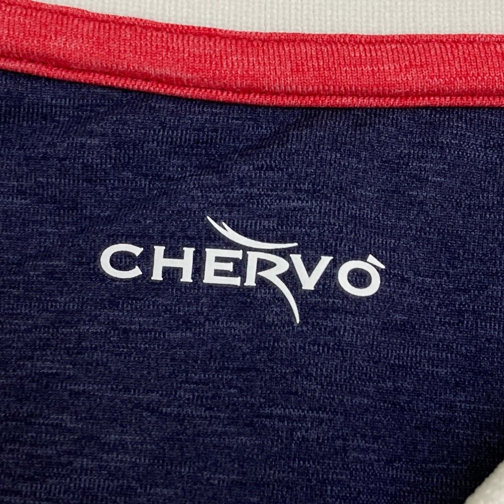 サイズ：50 CHERVO シェルボ 長袖ポロシャツ レッド系