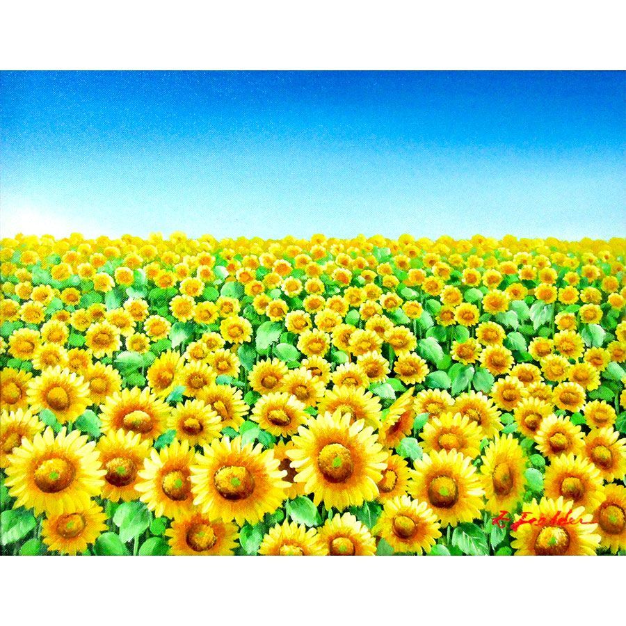 絵画　油彩画　ひまわり　F6 Amazon.co.jp: ゴッホ ひまわり F6 油絵直筆仕上げ｜ 絵画 6号