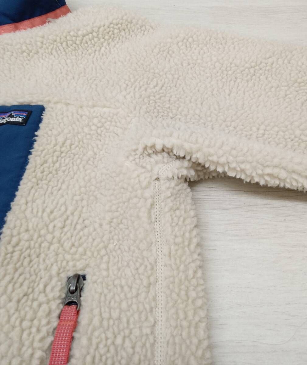 Patagonia|パタゴニア|フリースアウター|キッズ|アイボリー|XXLサイズ