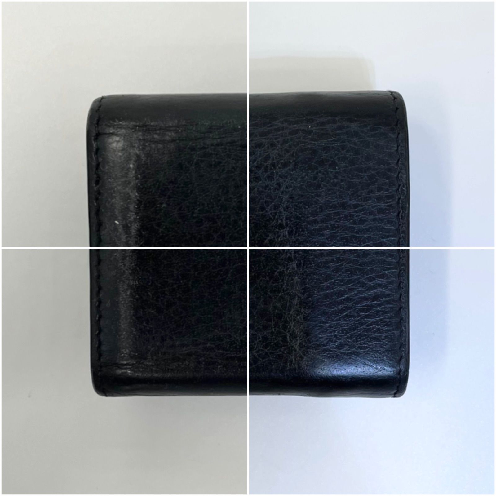 BALENCIAGA バレンシアガ 三つ折り財布 ミニウォレット 黒 新品 極美品