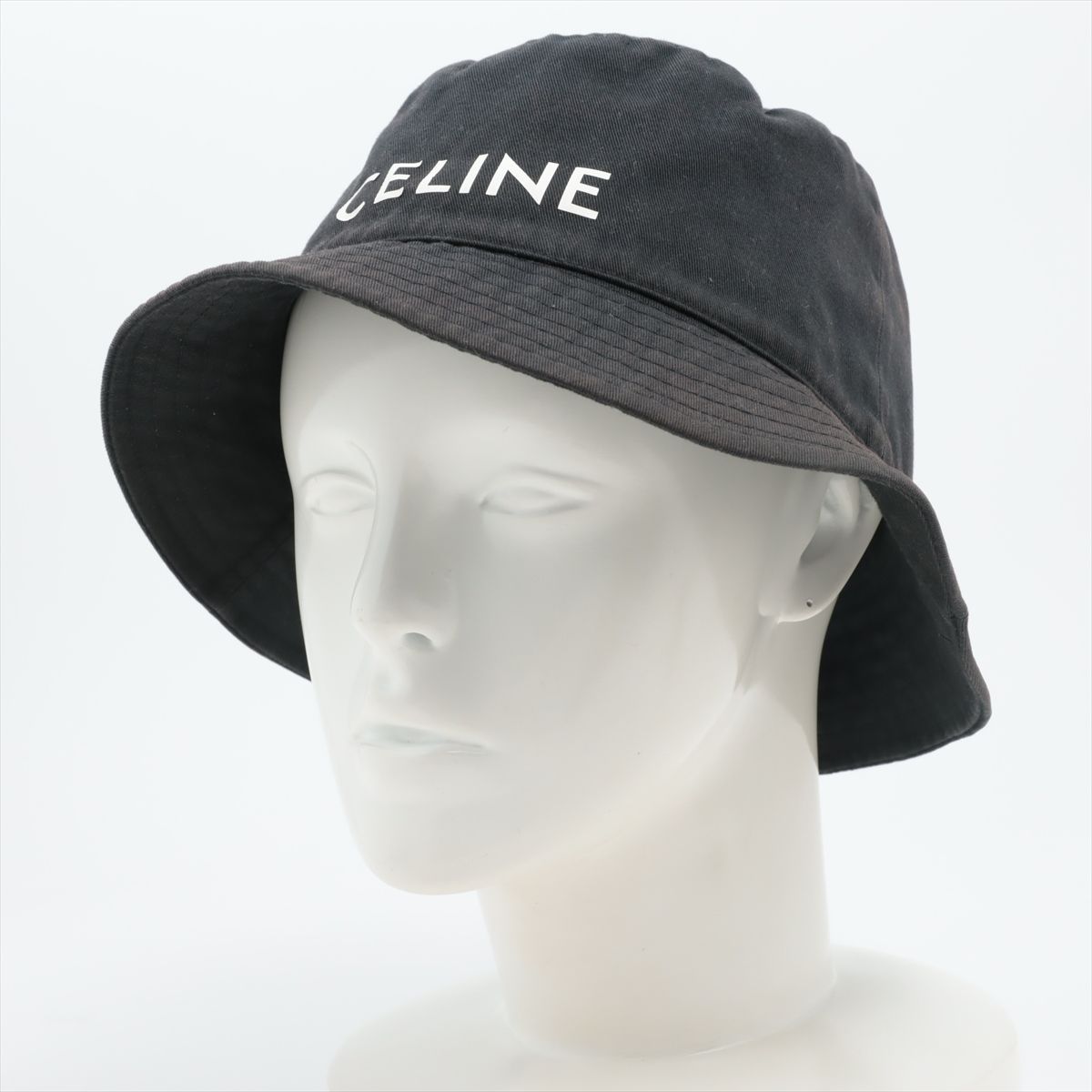 美品 セリーヌ ロゴ バケット ハット 帽子 人気 定番 おしゃれ 流行