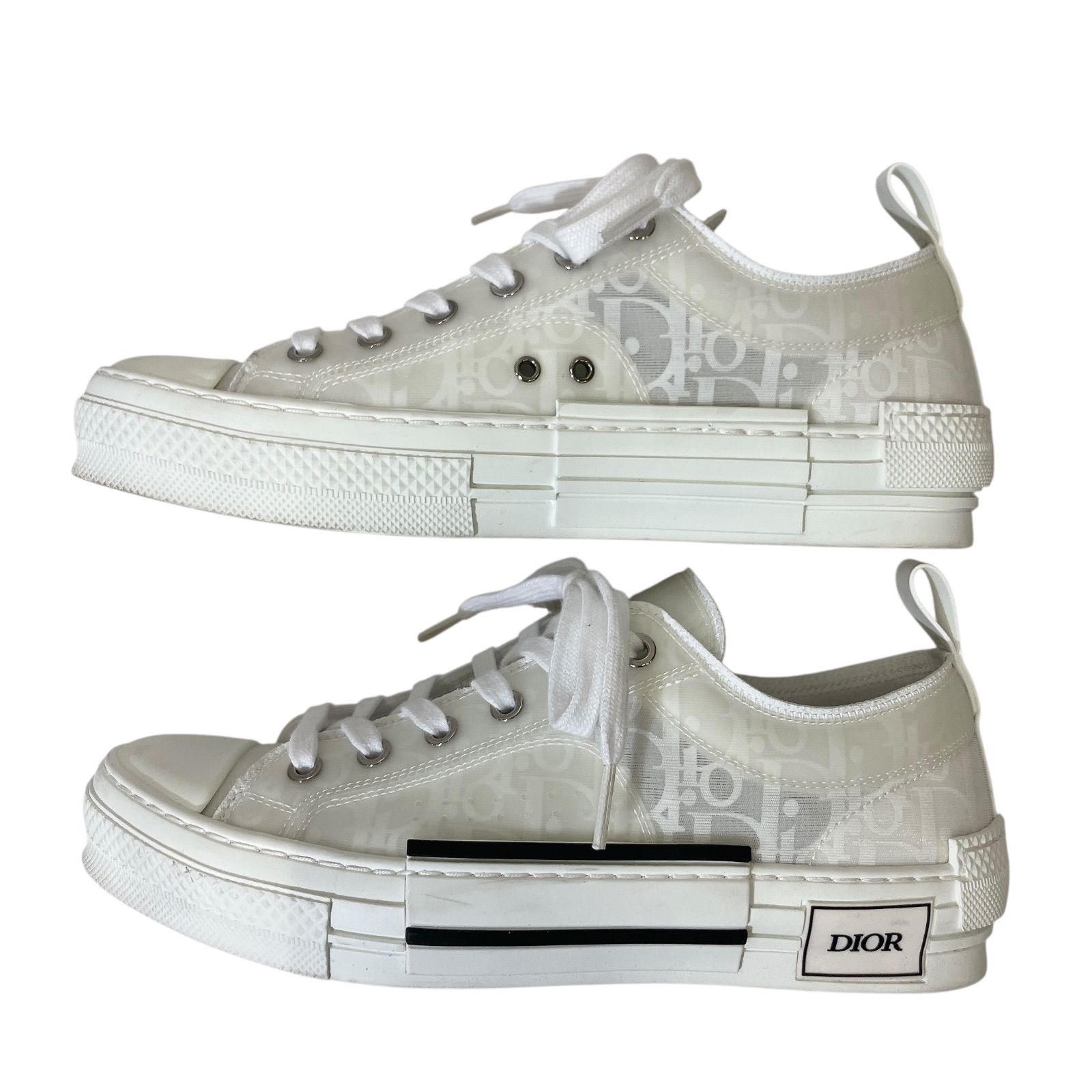 TY02 DIOR ディオール スニーカー ホワイト LT OBLIQUE TRANSPARENCY 