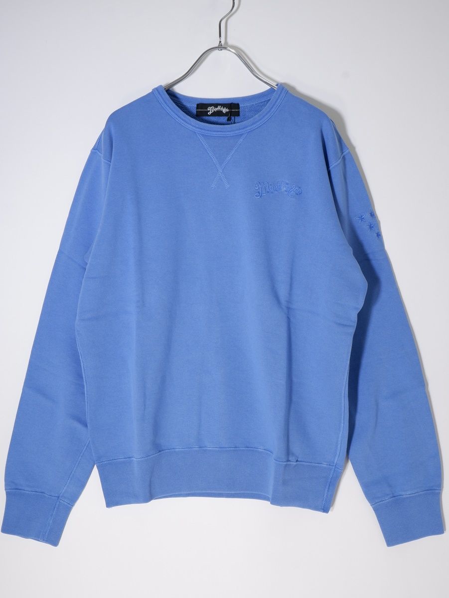 Marblesマーブルズ 2018SS MIDWEIGHT PIGMENT DYED CREWピグメント染めミドルクルーネックスウェット新品【S】【MTSA49271】