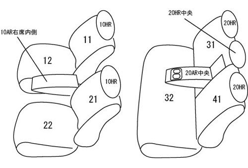 Clazzio クラッツィオ シートカバー ストリームステッチ インプレッサG4 GJ6 GJ7 H25 11～H28 10 EF-8126 BRIGHTFACE_UK