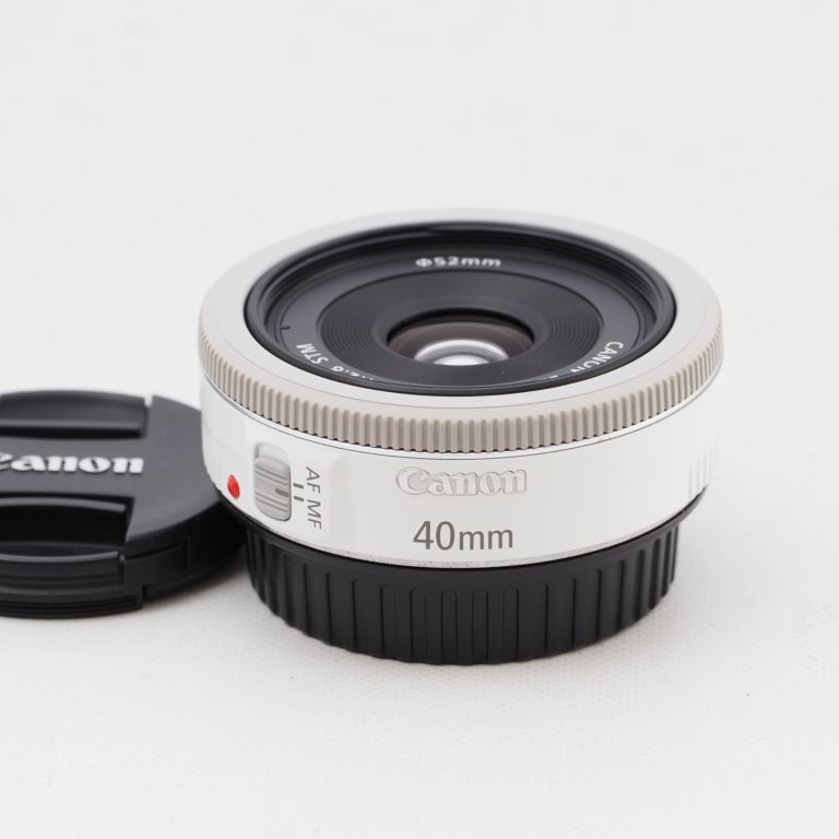 Canon キヤノン EF 40mm F2.8 STM ホワイト 単焦点レンズ