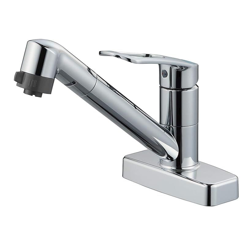 SANEI シングル台付切替シャワー混合栓 K7711MEV-13 1